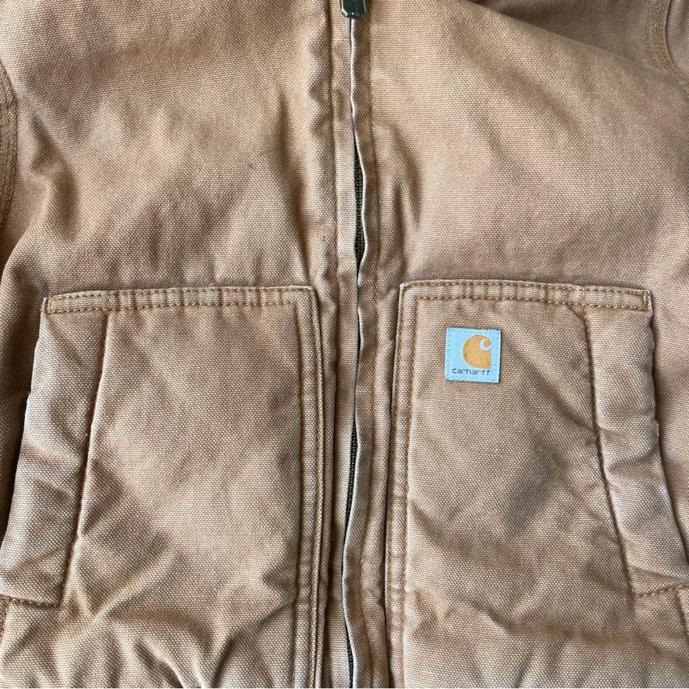 Carhartt Kids Tan Insulated Hooded Jacket Size 4T